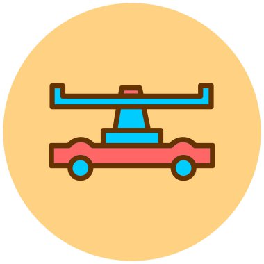 - Araba. Web simgesi basit illüstrasyon