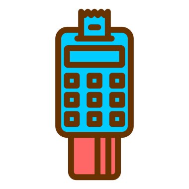 ATM 'de. Web simgesi basit illüstrasyon