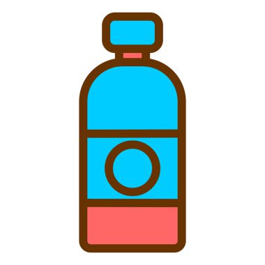 Şişe. Web simgesi basit illüstrasyon