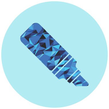 Elmas. Web simgesi basit illüstrasyon