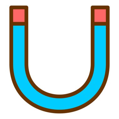 Mıknatıs Web simgesi basit illüstrasyon
