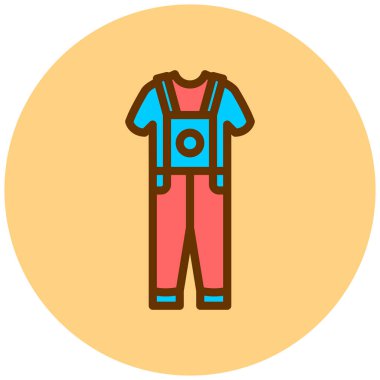 Tişört. Web simgesi basit illüstrasyon