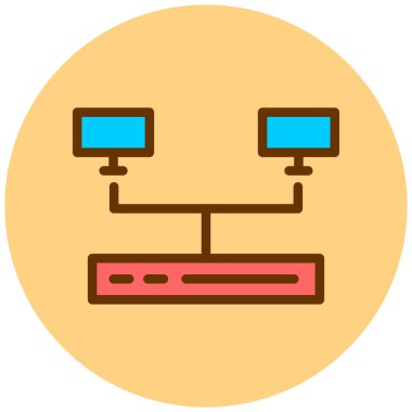 şebeke. Web simgesi basit illüstrasyon