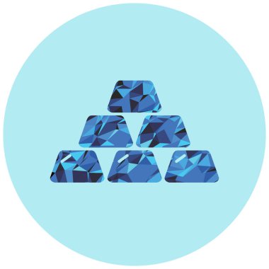 altın çubuklar web simgesi vektör illüstrasyonu 