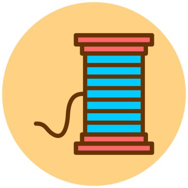 Çiçek renkli güzel bir ikonun vektör çizimi