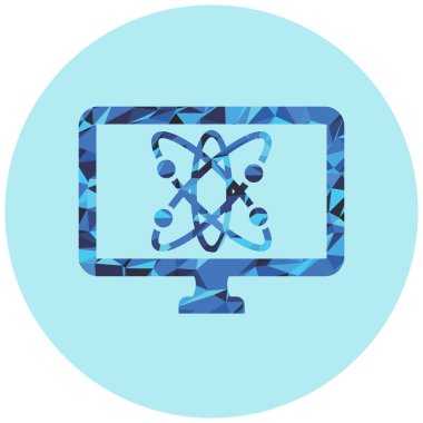 Bilgisayar. Web simgesi basit illüstrasyon