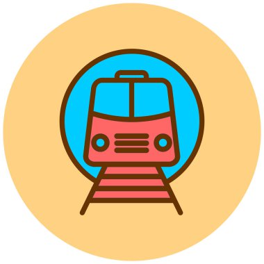 tren simgesi vektör illüstrasyonu