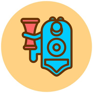 Klasik telefon simgesi, vektör illüstrasyonu basit tasarım