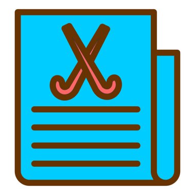 Belge. Web simgesi basit illüstrasyon