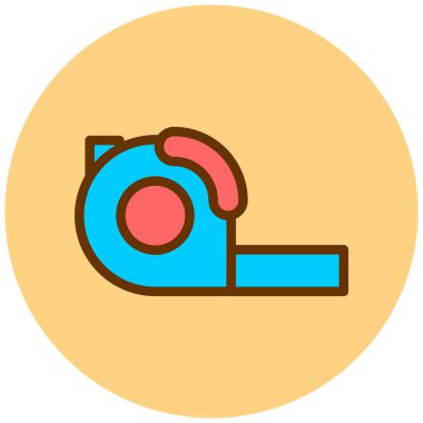 Teyp. Web simgesi basit illüstrasyon