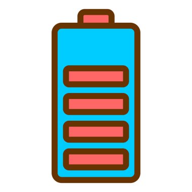 Pil. Web simgesi basit illüstrasyon