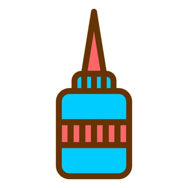 Bir bina simgesinin vektör illüstrasyonu