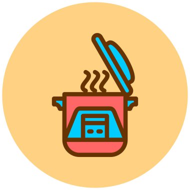 Yemek. Web simgesi basit illüstrasyon