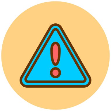 uyarı işareti simgesi, vektör illüstrasyonu