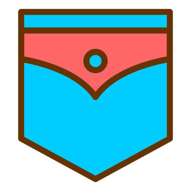 Tek izole edilmiş simgenin vektör illüstrasyonu 