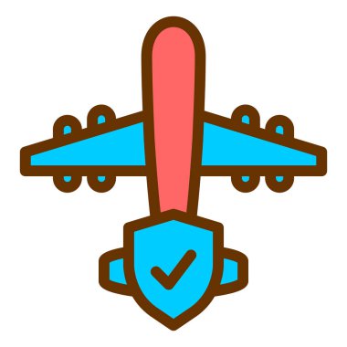 Uçak. Web simgesi basit illüstrasyon