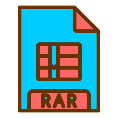 dosya biçimi simgesi, vektör illüstrasyonu