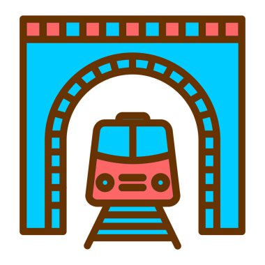 tren simgesi vektör illüstrasyonu