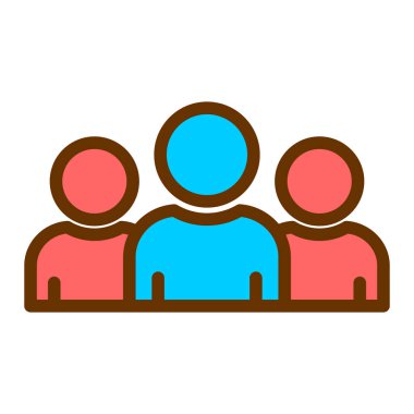 insanlar simge vektör illüstrasyonu