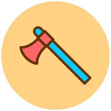 Balta. Web simgesi basit illüstrasyon