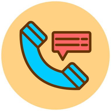 - Telefon. Web simgesi basit illüstrasyon