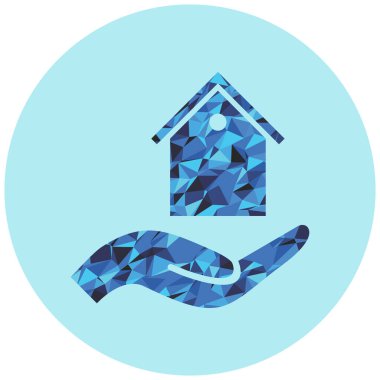 Ev ikonu. vektör illüstrasyonu