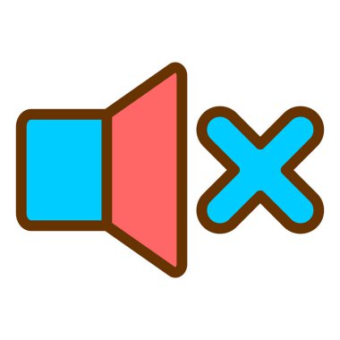 Ses. Web simgesi basit illüstrasyon