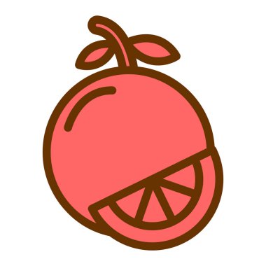 Bir meyve simgesinin vektör illüstrasyonu