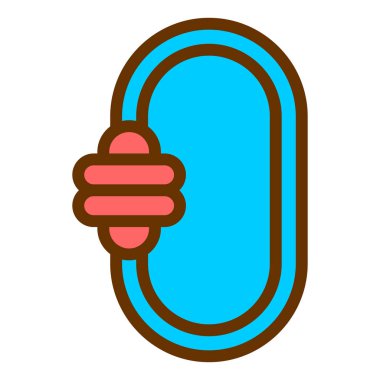 Bir fitness simgesinin vektör illüstrasyonu