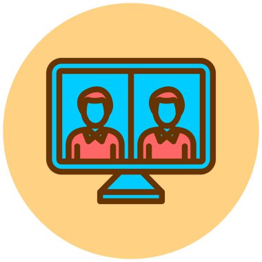 kullanıcı. Web simgesi basit illüstrasyon