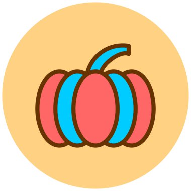 Balkabağım. Web simgesi basit illüstrasyon