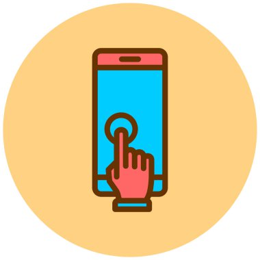 Ekrana dokun. Web simgesi