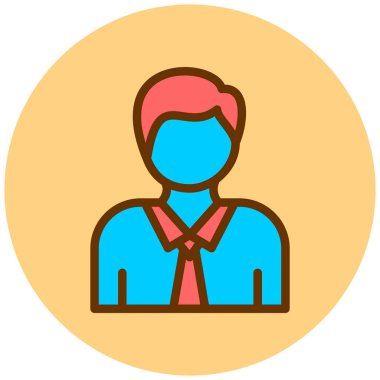 avatar. Web simgesi basit illüstrasyon