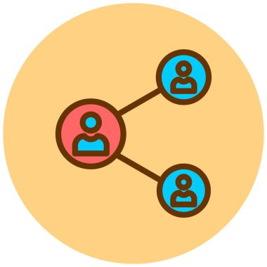 iş yönetimi düz vektör simgesi