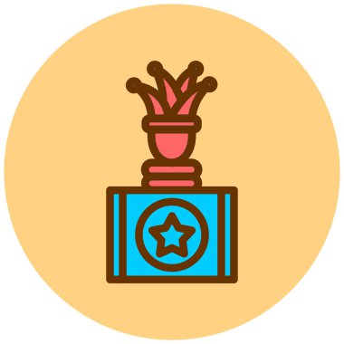 joker kutusu simgesi, vektör illüstrasyonu basit tasarım