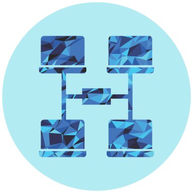 Bir dizi dijital teknolojinin vektör çizimi