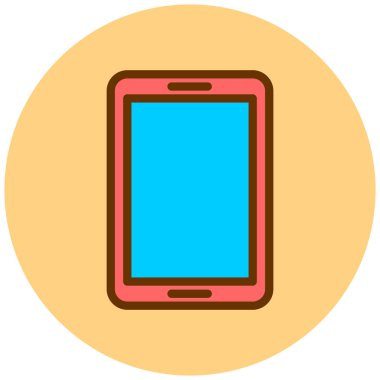 Cep telefonu. Web simgesi basit illüstrasyon