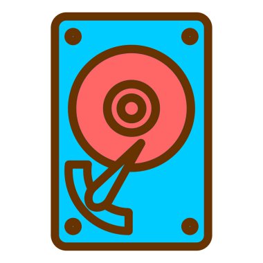 Bilgisayar simgesinin vektör illüstrasyonu