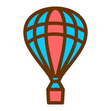 Sıcak hava balonu. Web simgesi