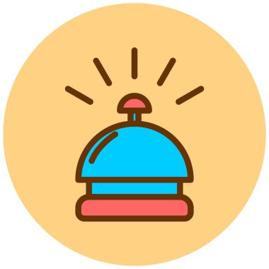 Alarm çanı simgesi, vektör çizimi