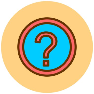 Soru işareti. Web simgesi