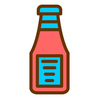 Şişe. Web simgesi basit tasarım