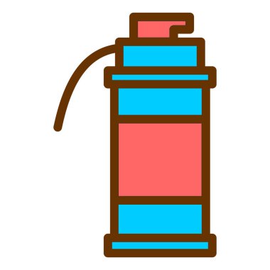 Su şişesi. Basit resimleme