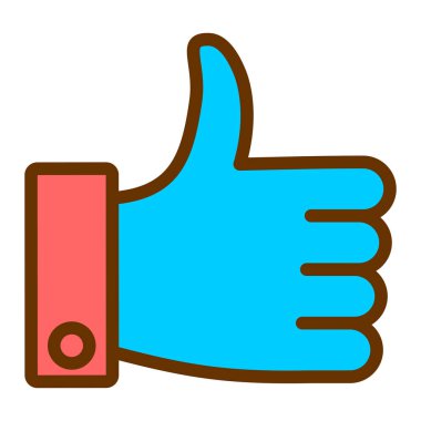 Başparmağını kaldır. Basit resimleme