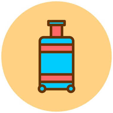 bagaj. Web simgesi basit illüstrasyon