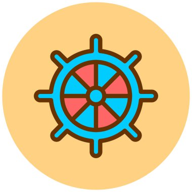 Direksiyon ikonu. Basit tasarım