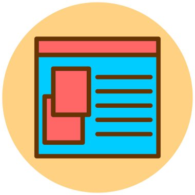 modern simge vektör illüstrasyonu