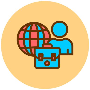 küresel ağ. Basit resimleme