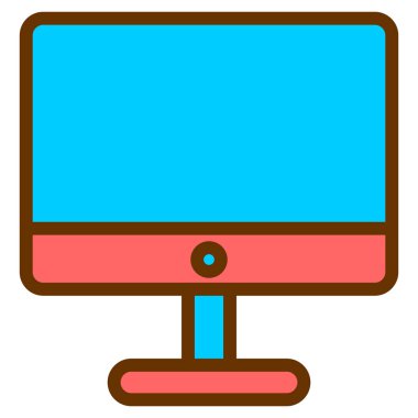 lcd. Web simgesi basit illüstrasyon