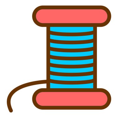 İplik. Web simgesi basit illüstrasyon